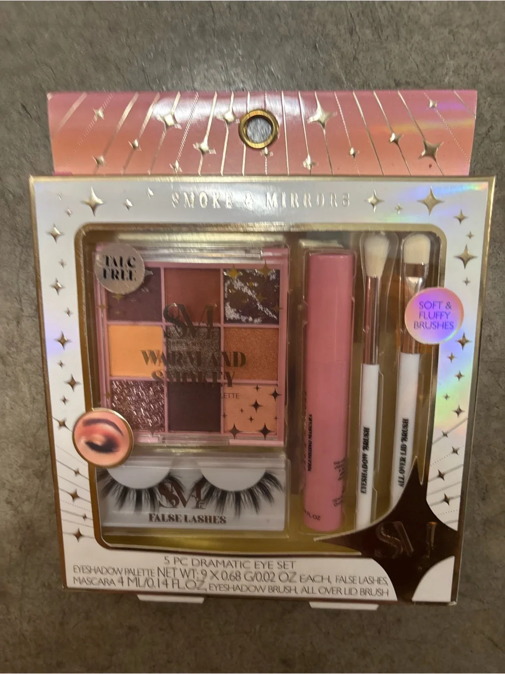 Warm and Shiny Pink Eyeshadow & Lash Set —